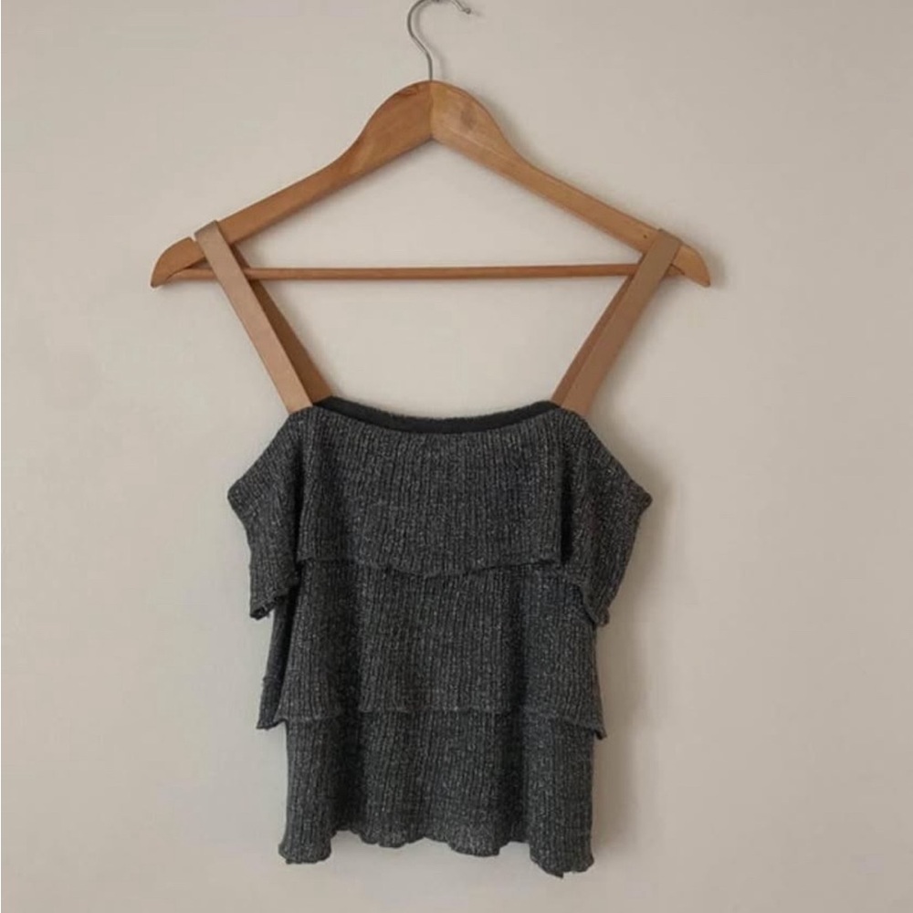 Joseph Charcoal Sleeveless Knit Top